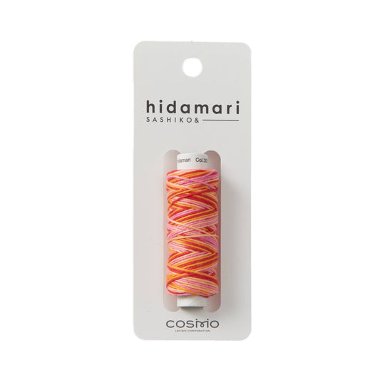 Hidamari Sashiko Garn - Multicolor - 301 rot orange