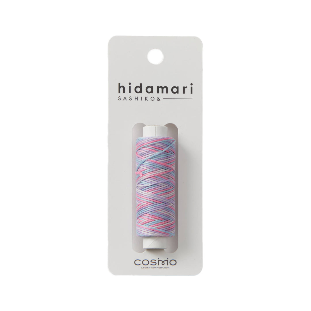 Hidamari Sashiko Garn - Multicolor - 302 lila rosa