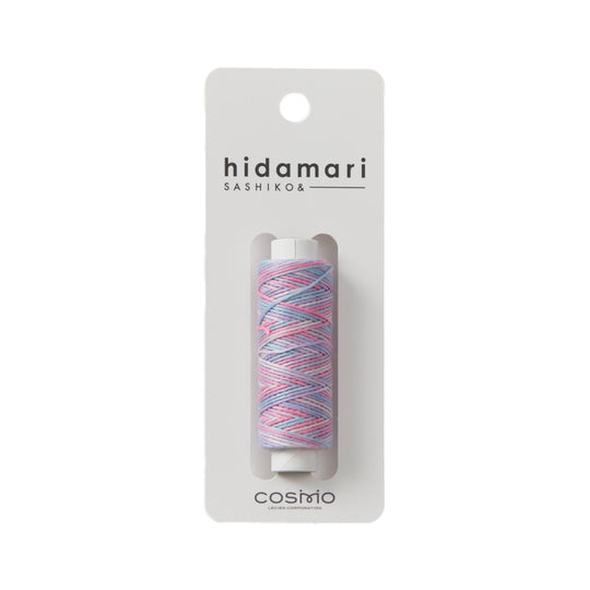 Hidamari Sashiko Garn - Multicolor - 302 lila rosa