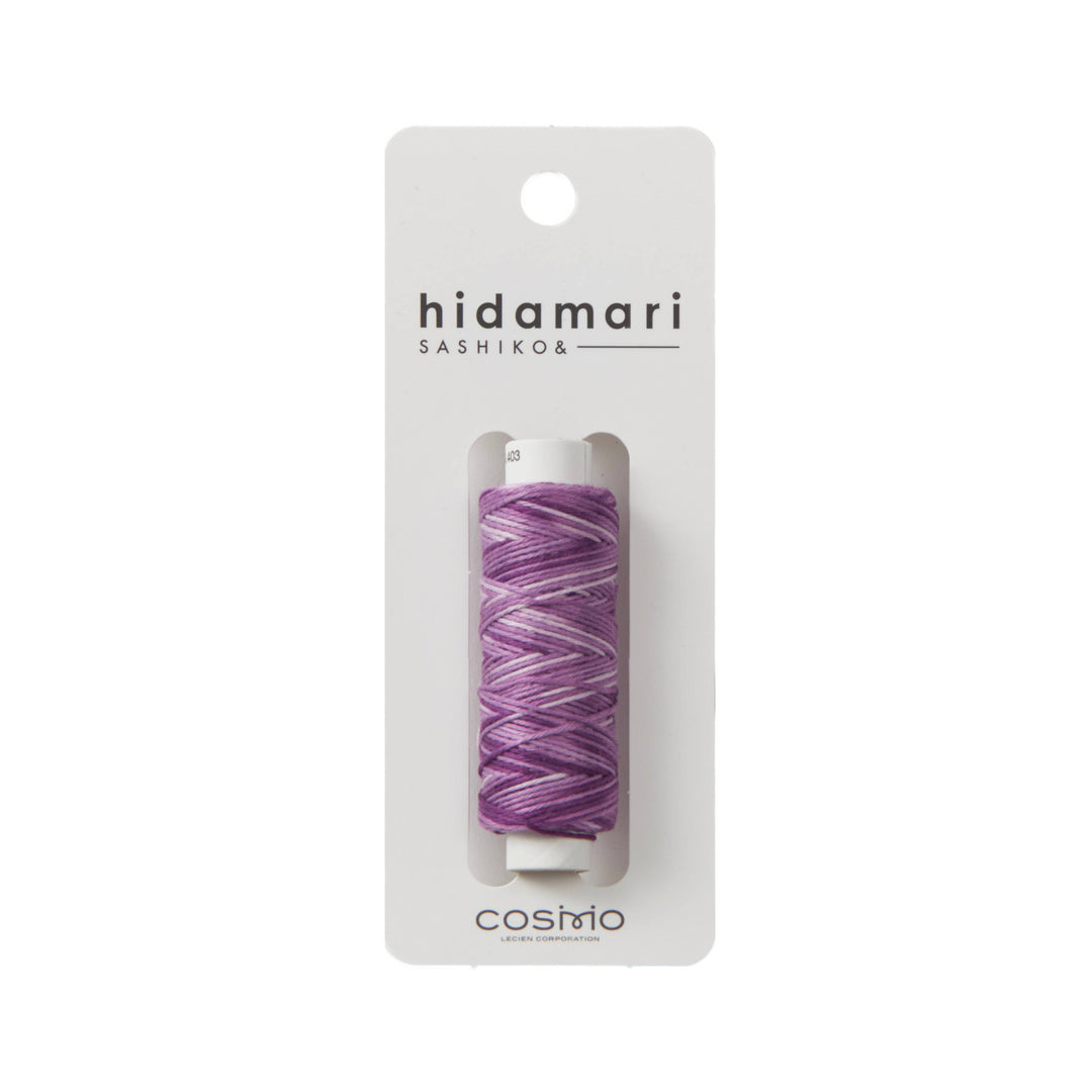 Hidamari Sashiko Garn - Verlauf - 403 lila