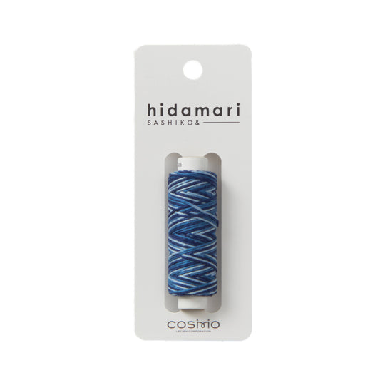 Hidamari Sashiko Garn - Verlauf - 405 blau