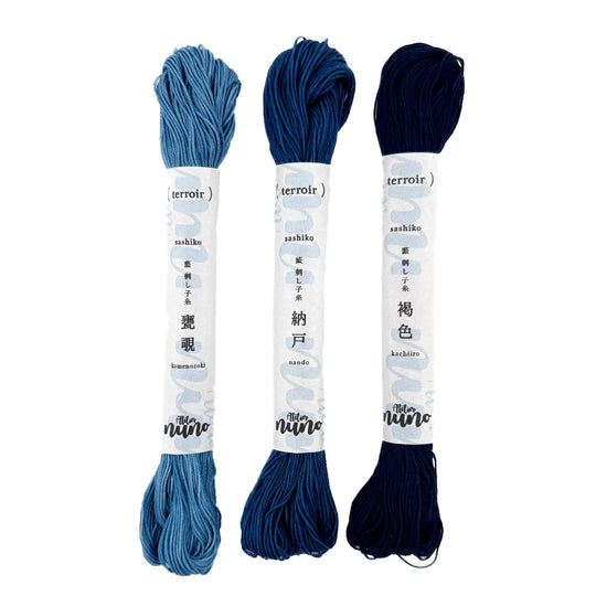 (terroir) Sashiko Garn-Set - Indigo Edition
