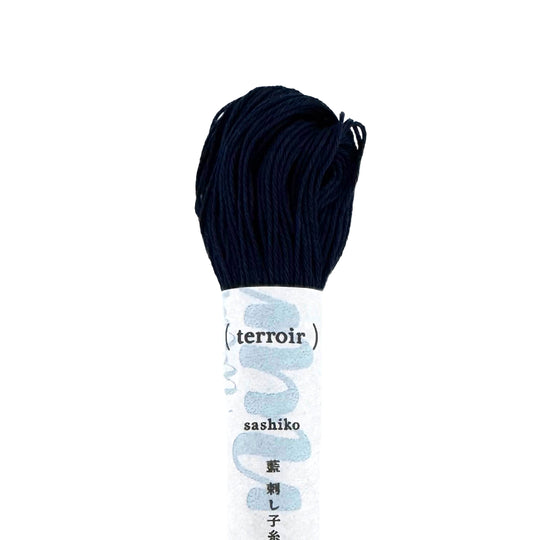 Indigo Sashiko Garn - handgefärbt - 03 kachiiro