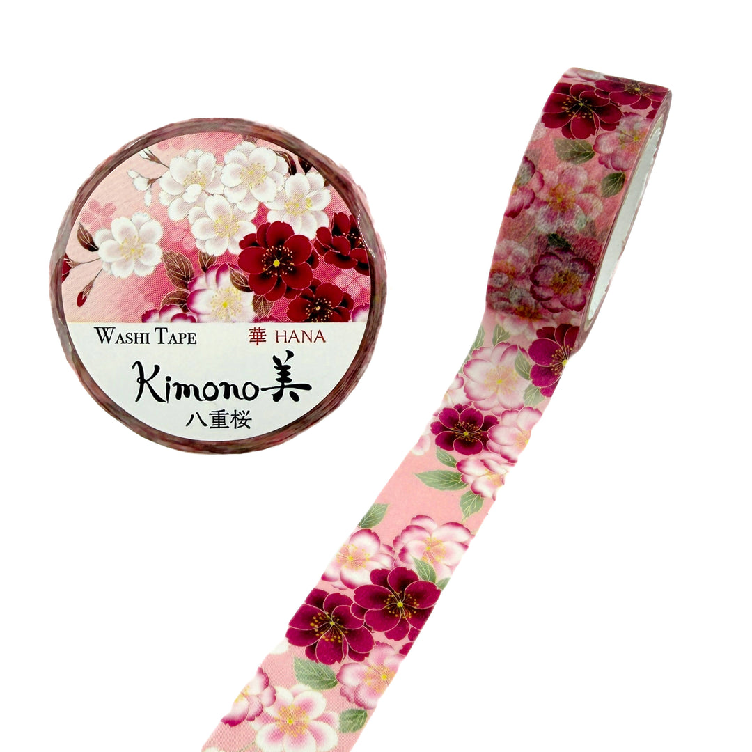 Washi-Tape - Kimono - Kirschblüten - Rosa