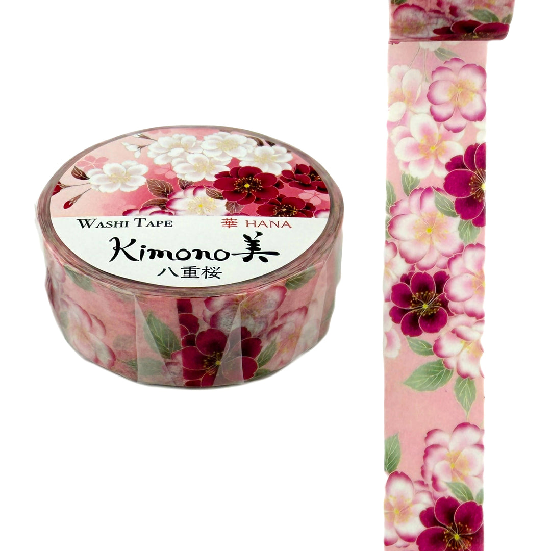 Washi-Tape - Kimono - Kirschblüten - Rosa