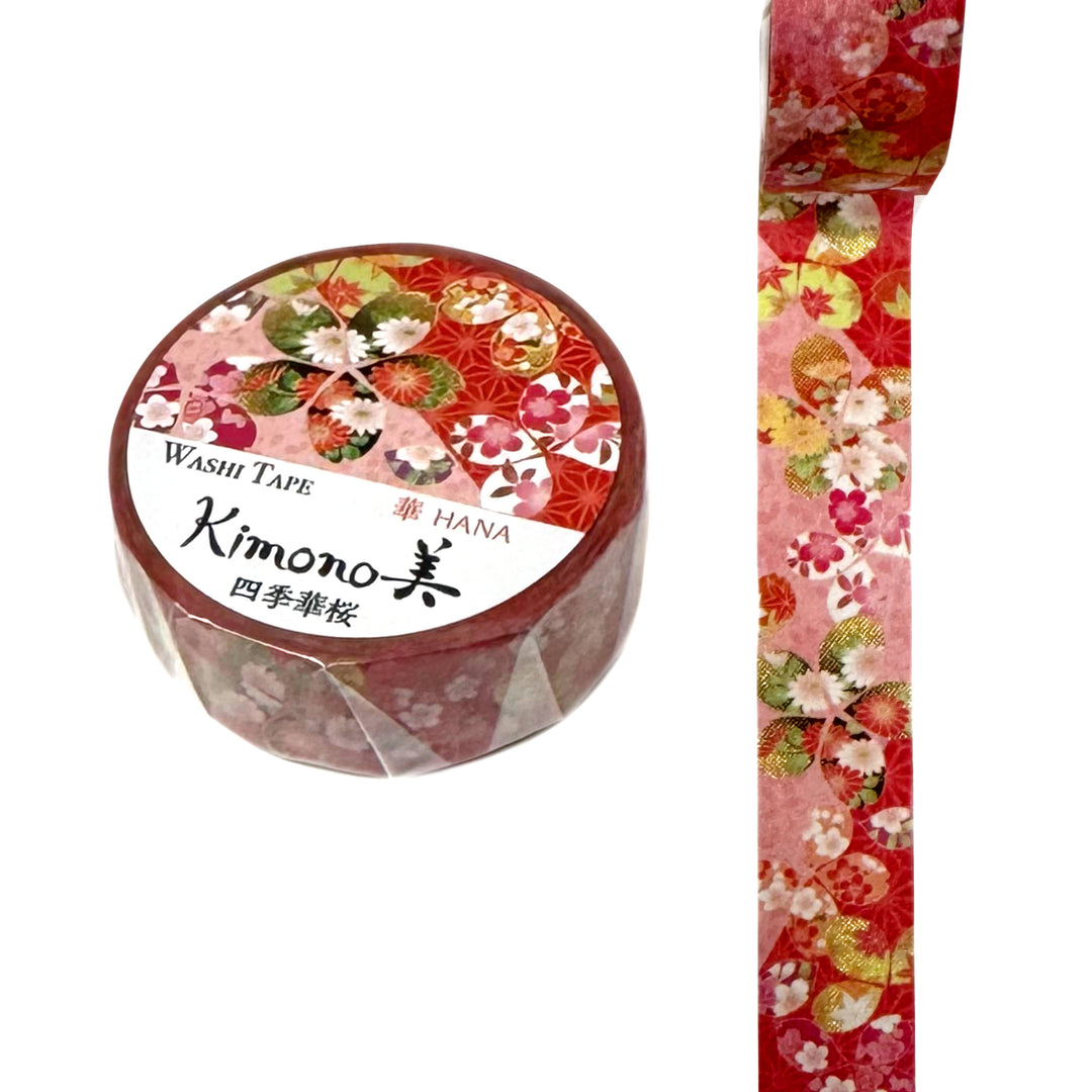 Washi-Tape - Kimono - Sakura & Asanoha