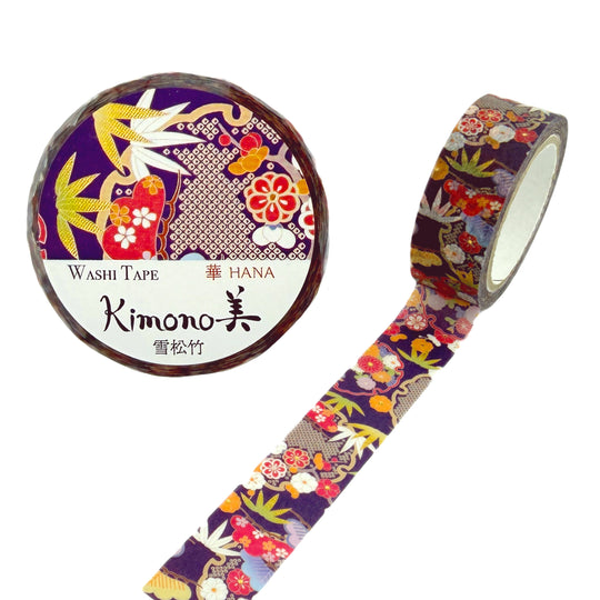Washi-Tape - Kimono - Ahorn - Lila