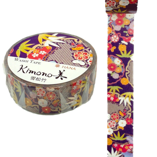 Washi-Tape - Kimono - Ahorn - Lila