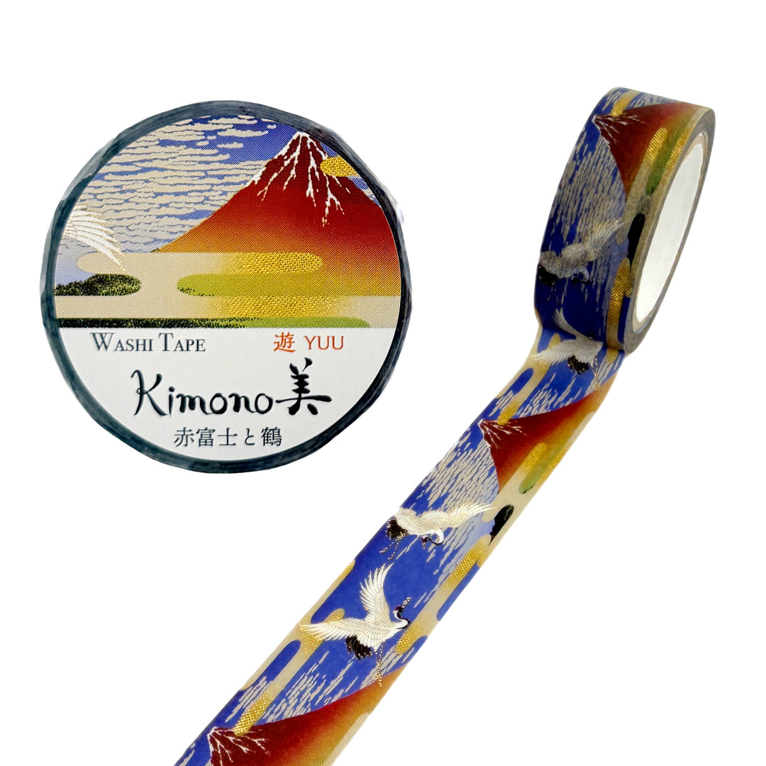 Washi-Tape - Kimono - Mt.Fuji - Blau
