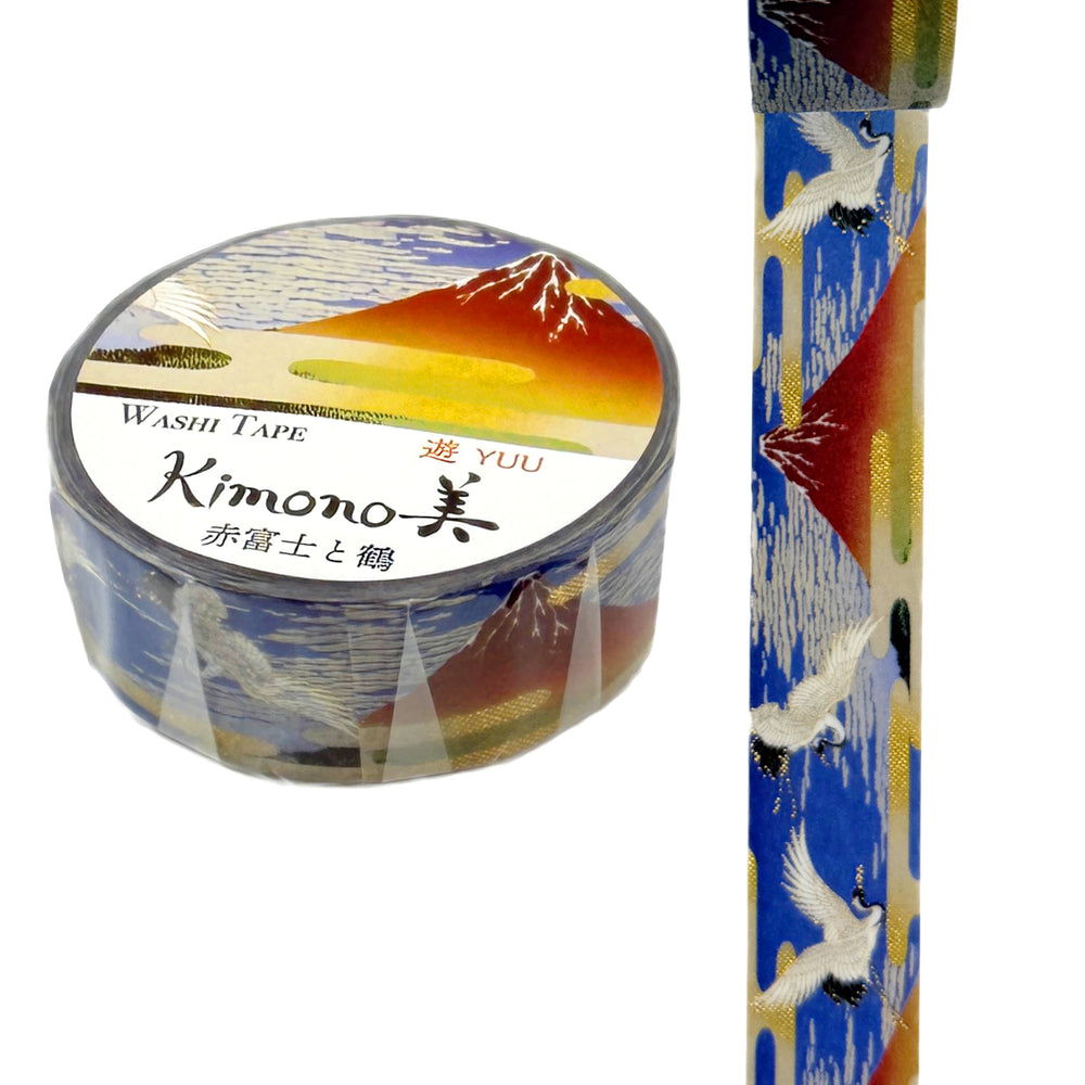 Washi-Tape - Kimono - Mt.Fuji - Blau