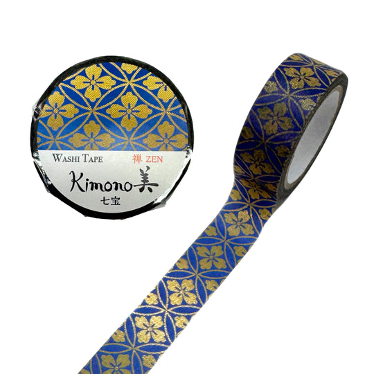 Washi-Tape - Kimono - Shippou & Blumen