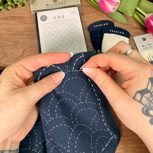 Olympus Sashiko Mustertuch - Moyouzashi