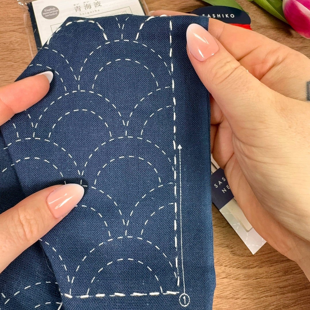 Olympus Sashiko Mustertuch - Moyouzashi