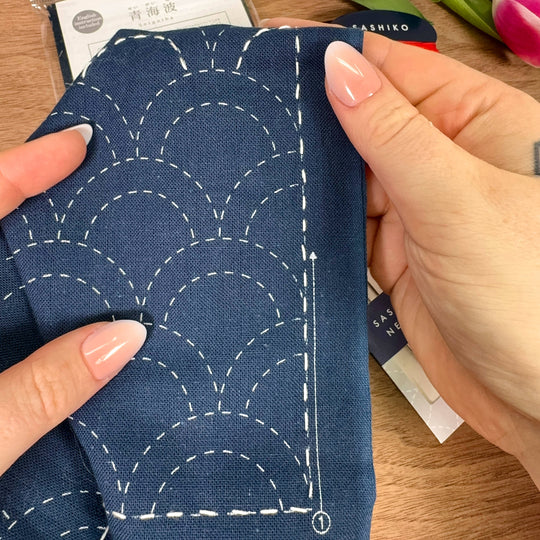 Olympus Sashiko Mustertuch - Moyouzashi