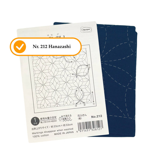 Olympus Hana Fukin Sashiko Sampler - Dunkelblau