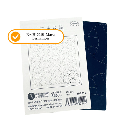 Olympus Hana Fukin Sashiko Sampler - Dunkelblau