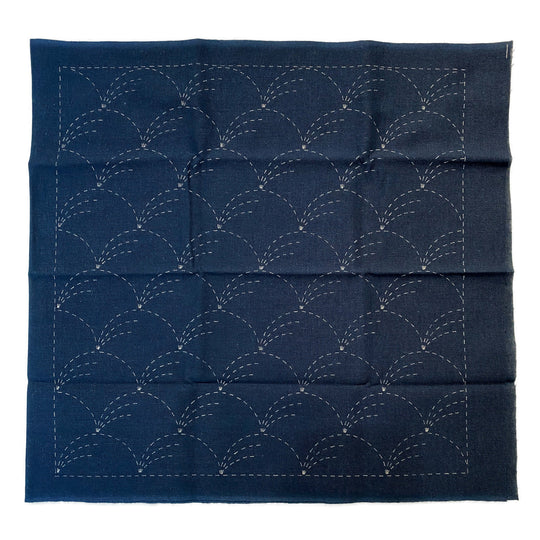 Olympus Hana Fukin Sashiko Sampler - Nowaki Deep Blue