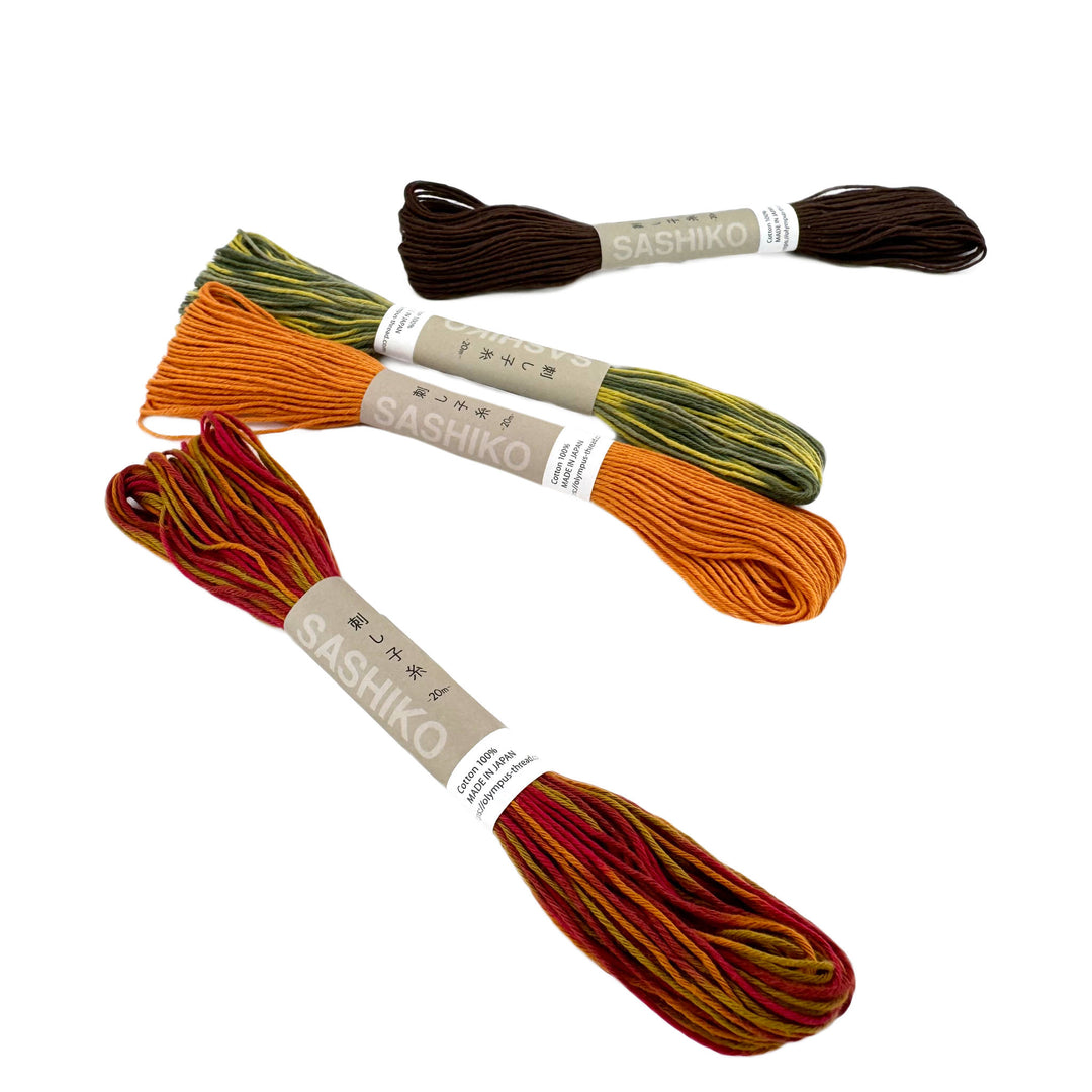 Olympus Sashiko Garn-Set - Herbst Edition