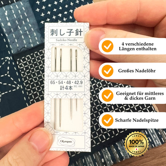 Olympus Sashiko-Nadeln - 4 Stück
