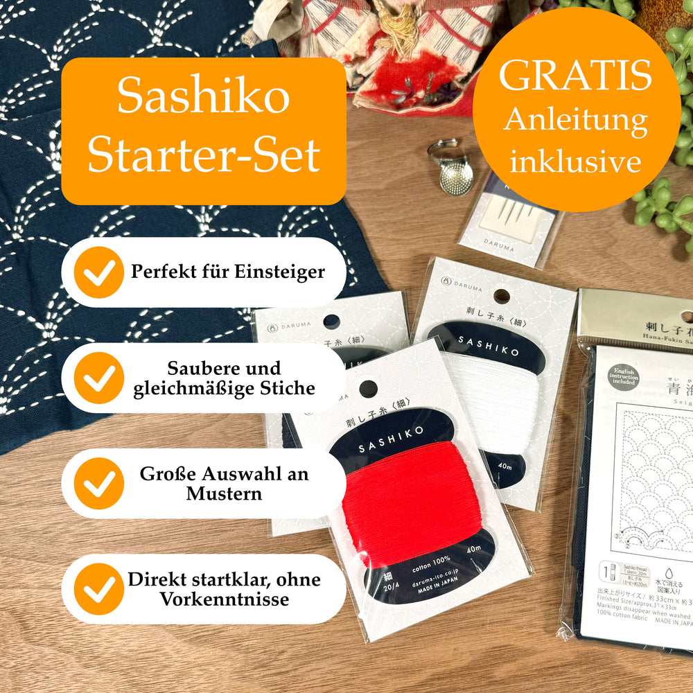 Sashiko Starter-Set + Gratis Anleitung