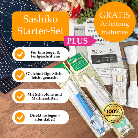 Sashiko Starter-Set - Plus + Gratis Anleitung