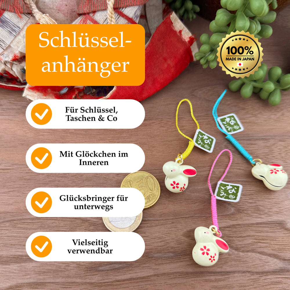 Schlüsselanhänger mit Glöckchen – Häschen